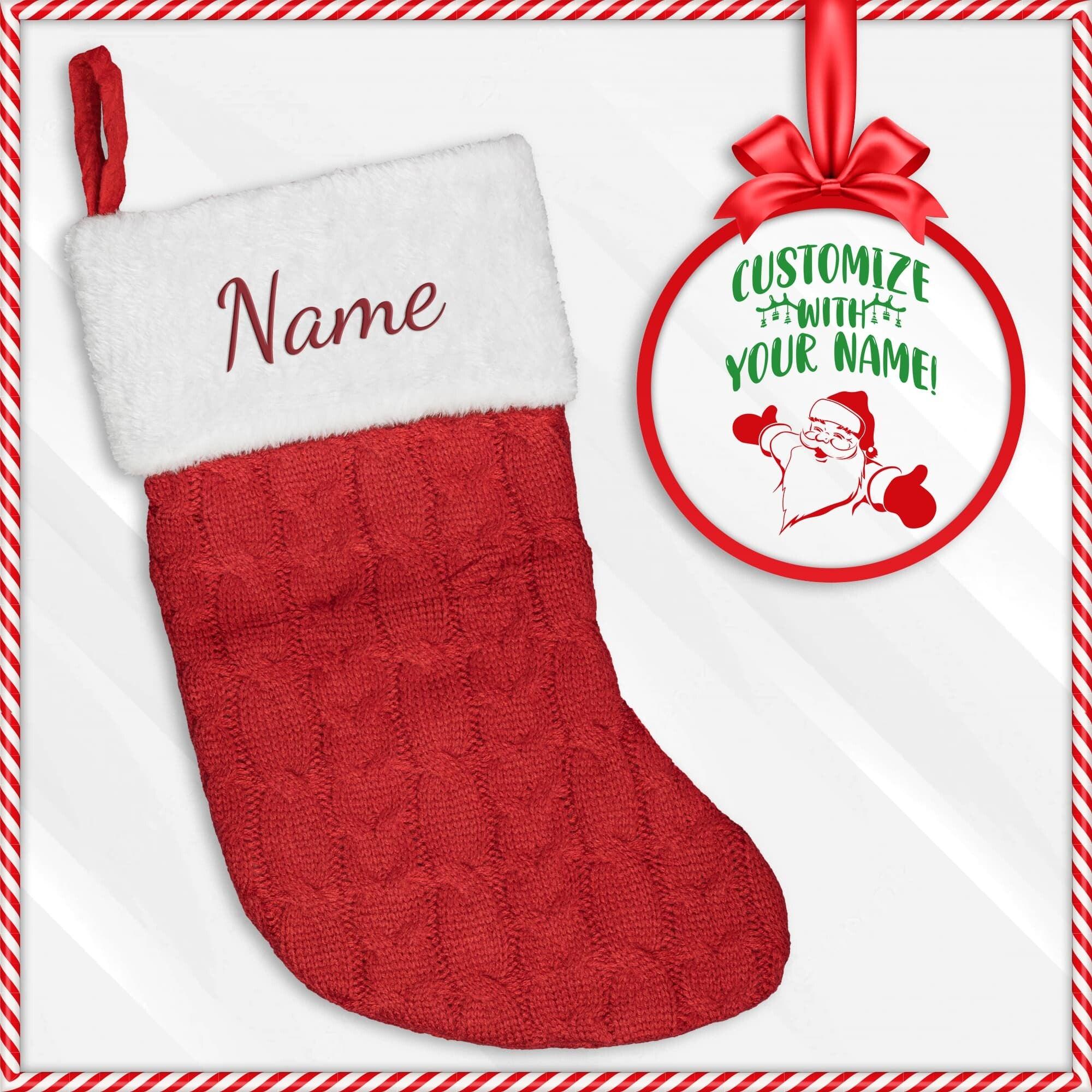 Custom Embroidered Christmas Stocking - Mallard Moon Gift Shop