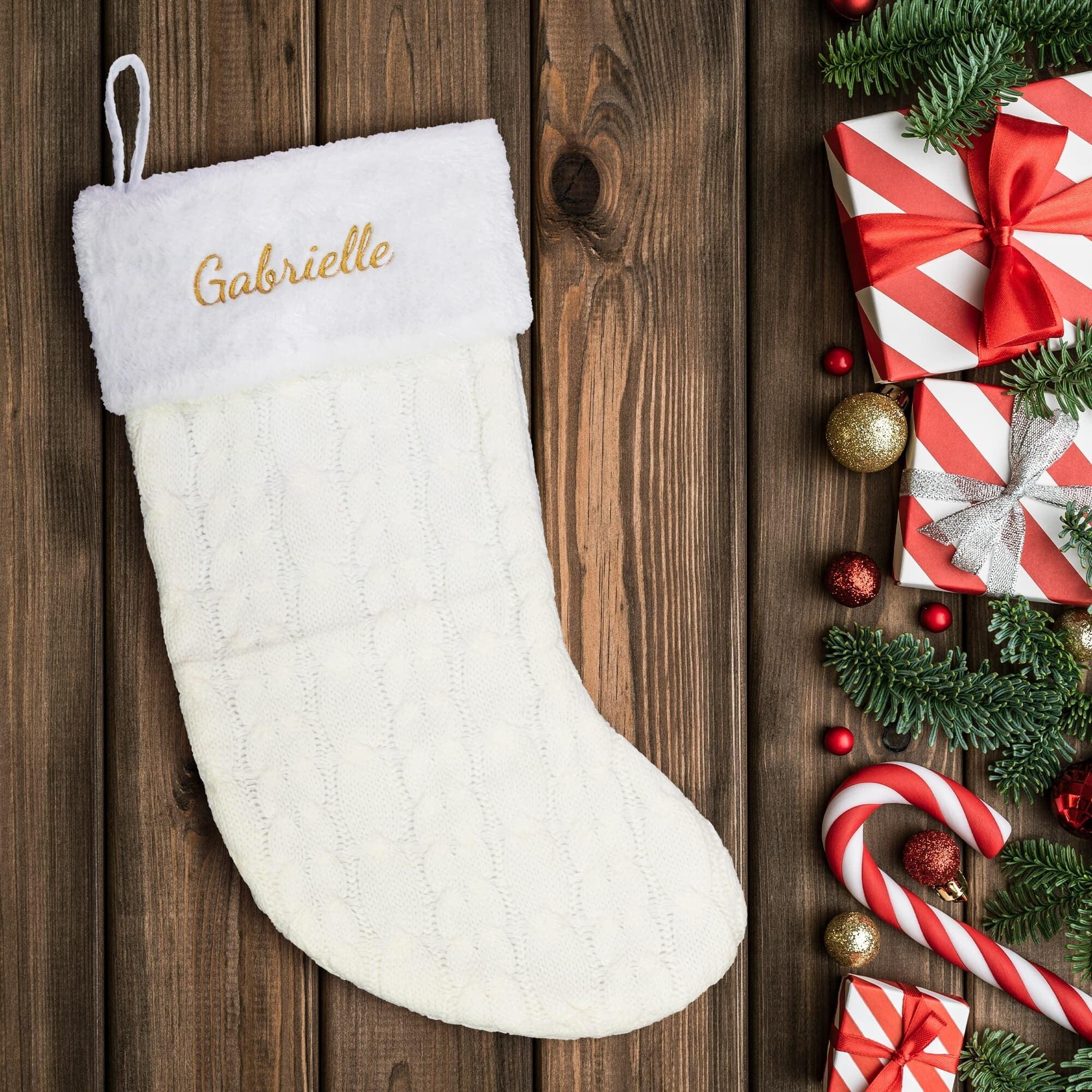 Custom Embroidered Christmas Stocking - Mallard Moon Gift Shop