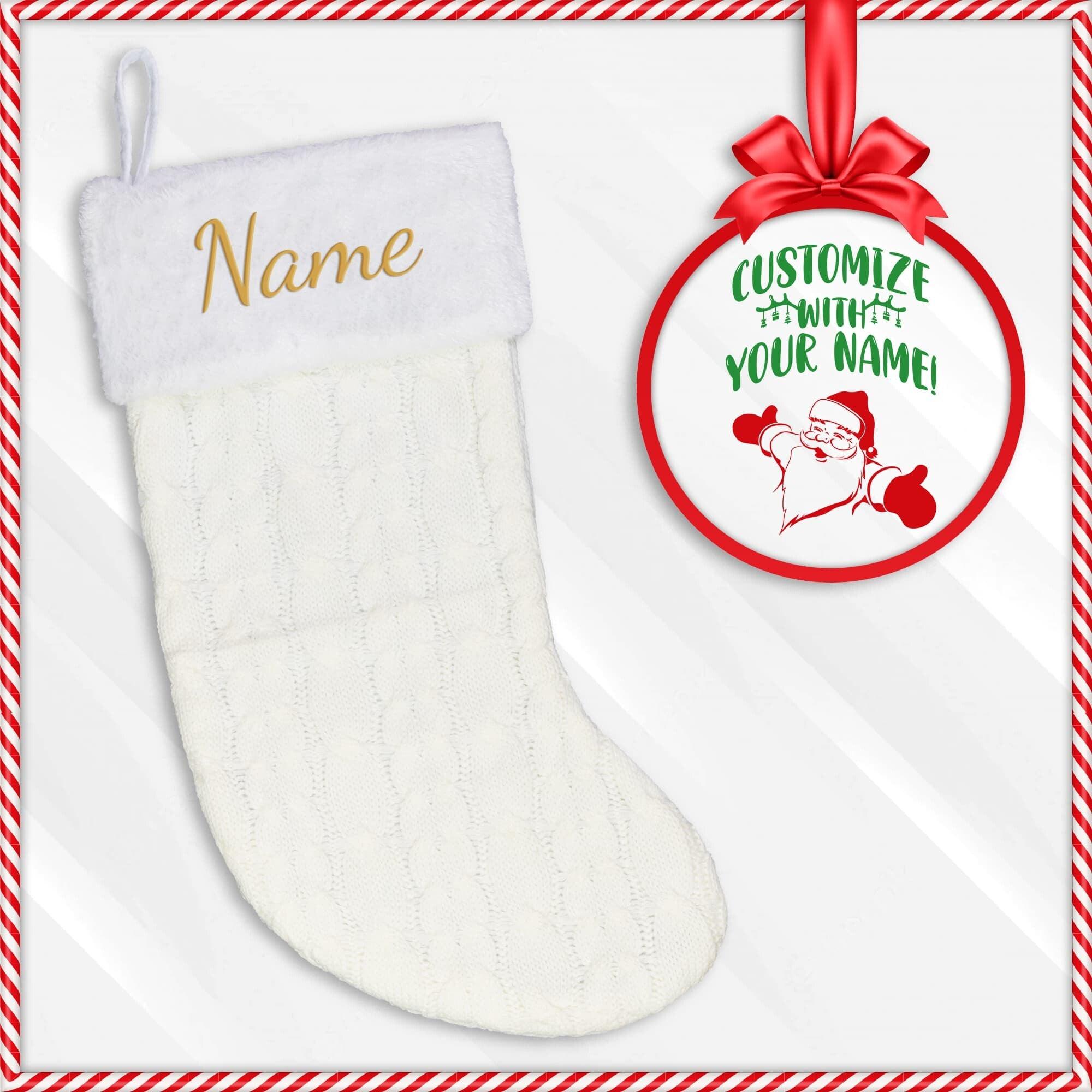 Custom Embroidered Christmas Stocking - Mallard Moon Gift Shop