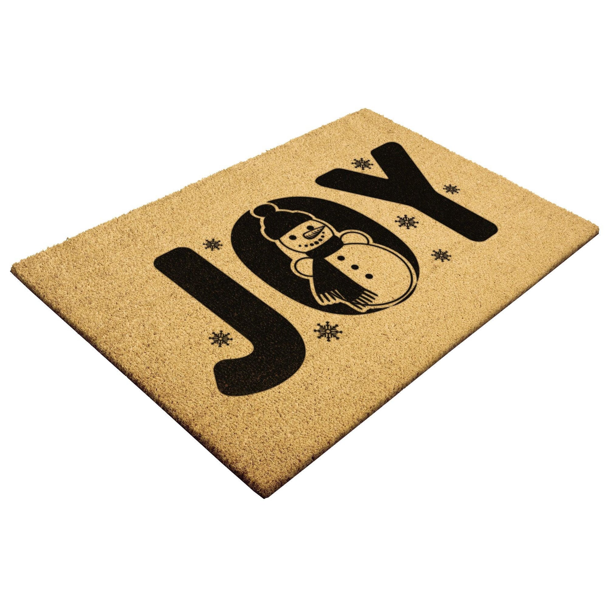 Joy Christmas Snowman Outdoor Mat - Mallard Moon Gift Shop