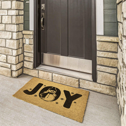 Joy Christmas Snowman Outdoor Mat - Mallard Moon Gift Shop