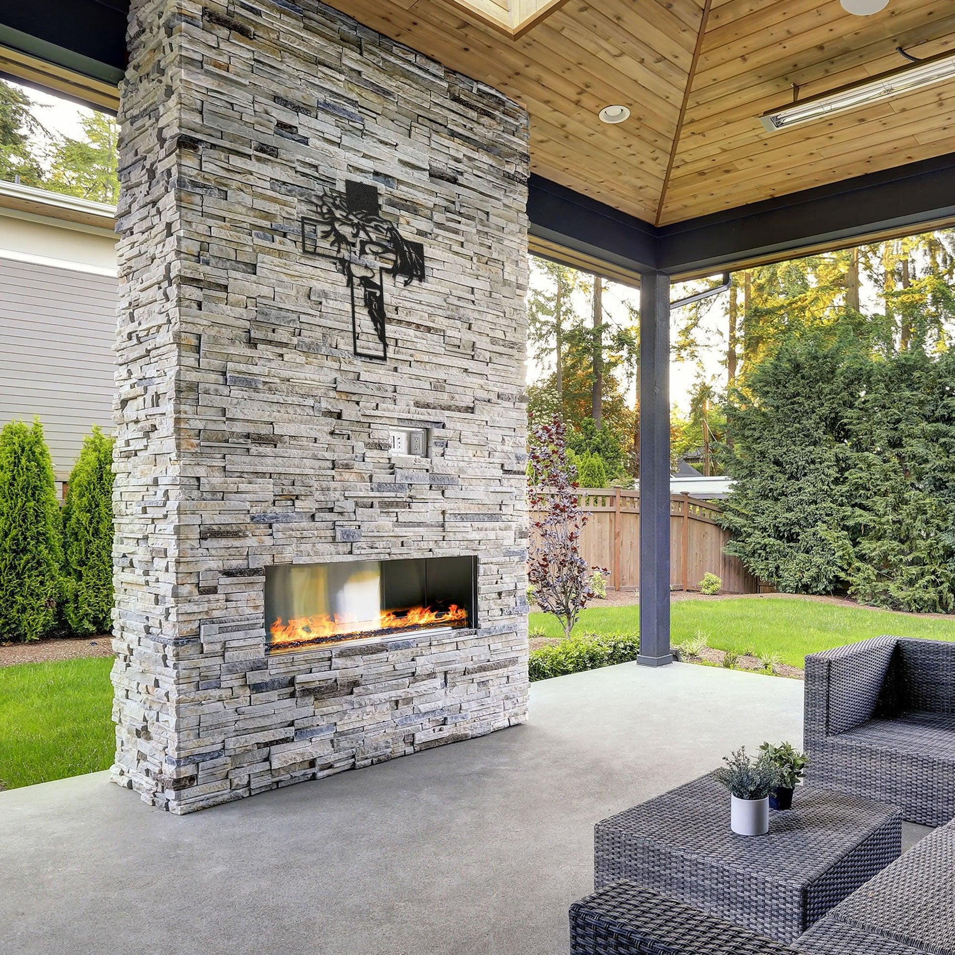 Jesus Christ on Cross Metal Wall Art - Mallard Moon Gift Shop