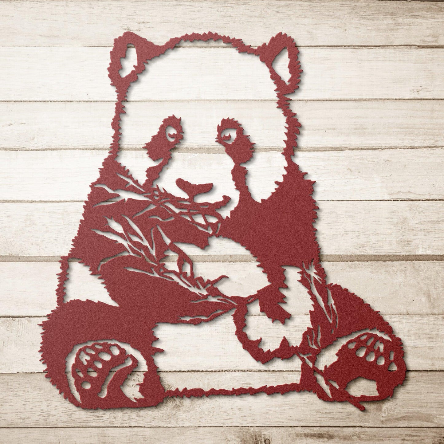Panda Bear Metal Wall Art - Mallard Moon Gift Shop