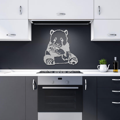 Panda Bear Metal Wall Art - Mallard Moon Gift Shop