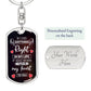 To My Soulmate I Gave My Heart To You Graphic Keychain with Optional Engraved Back - Mallard Moon Gift Shop