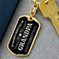 Gift for Grandfather - My Favorite People Call Me Grandpa Custom Engraved Keychain - Mallard Moon Gift Shop