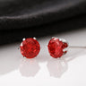 Beautiful Red Stud Ear Rings