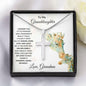 Granddaughter Gift Engraved Cross Pendant Necklace - Mallard Moon Gift Shop