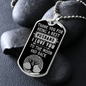 Gift for Husband - Love You to the Moon - Dog Tag Pendant Necklace - Mallard Moon Gift Shop