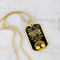 Gift for Husband - Love You to the Moon - Dog Tag Pendant Necklace - Mallard Moon Gift Shop