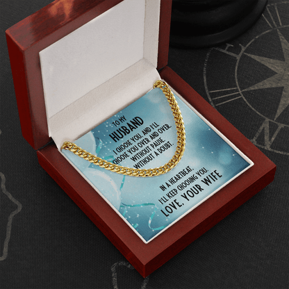 Husband Birthday Gift - I Choose You - Chain Necklace - Mallard Moon Gift Shop