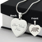 Mama Bear Engraved Heart Necklace - Mallard Moon Gift Shop