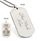 Gift for Biker Ride Or Die Engraved Dog Tag Necklace - Mallard Moon Gift Shop