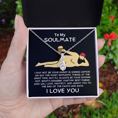 Gift To My Soulmate Smokin' Hot Lover Alluring Beauty Pendant Necklace - Mallard Moon Gift Shop