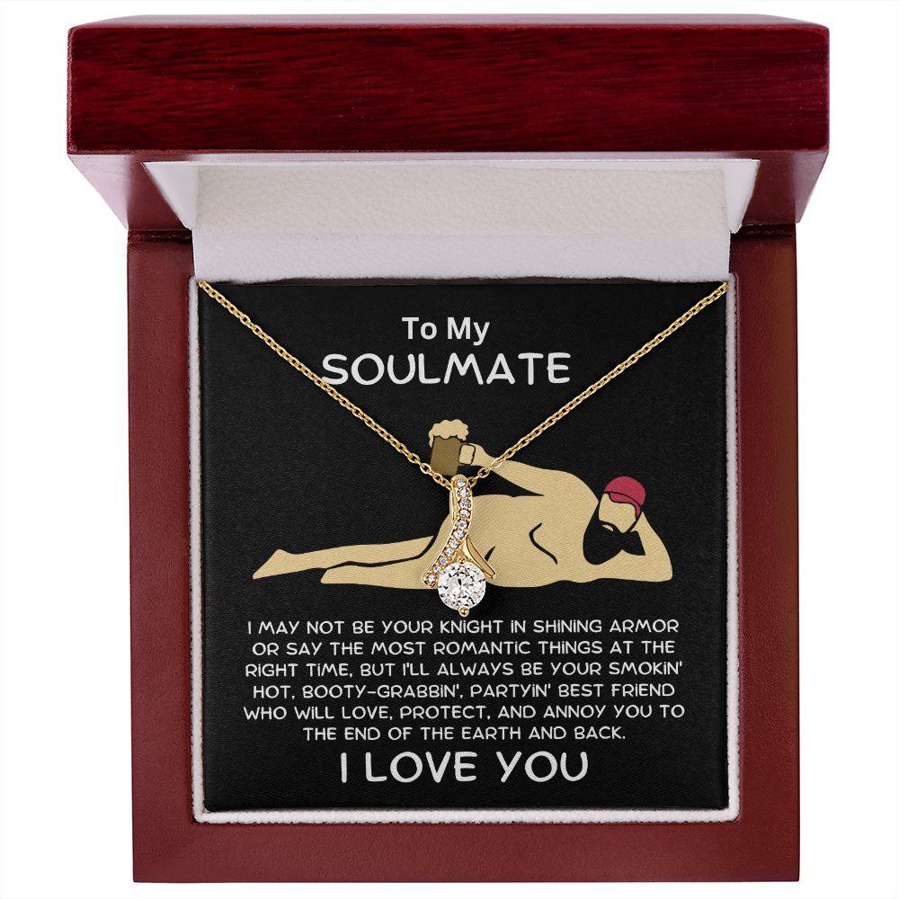 Gift To My Soulmate Smokin' Hot Lover Alluring Beauty Pendant Necklace - Mallard Moon Gift Shop