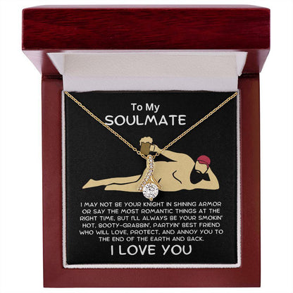 Gift To My Soulmate Smokin' Hot Lover Alluring Beauty Pendant Necklace - Mallard Moon Gift Shop