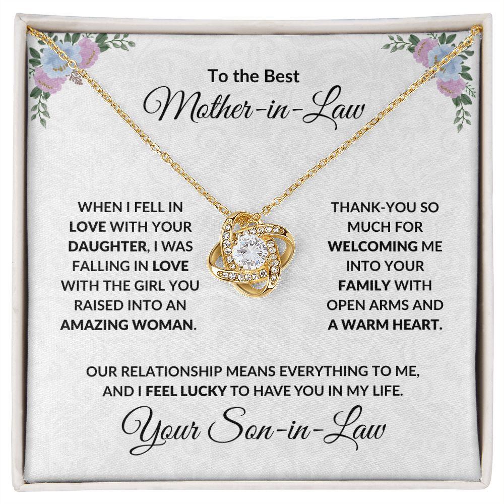 Mother-in-Law Gift Necklace from Son-in-Law - Mallard Moon Gift Shop