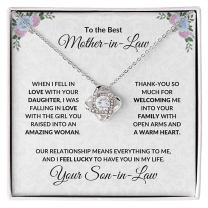 Mother-in-Law Gift Necklace from Son-in-Law - Mallard Moon Gift Shop