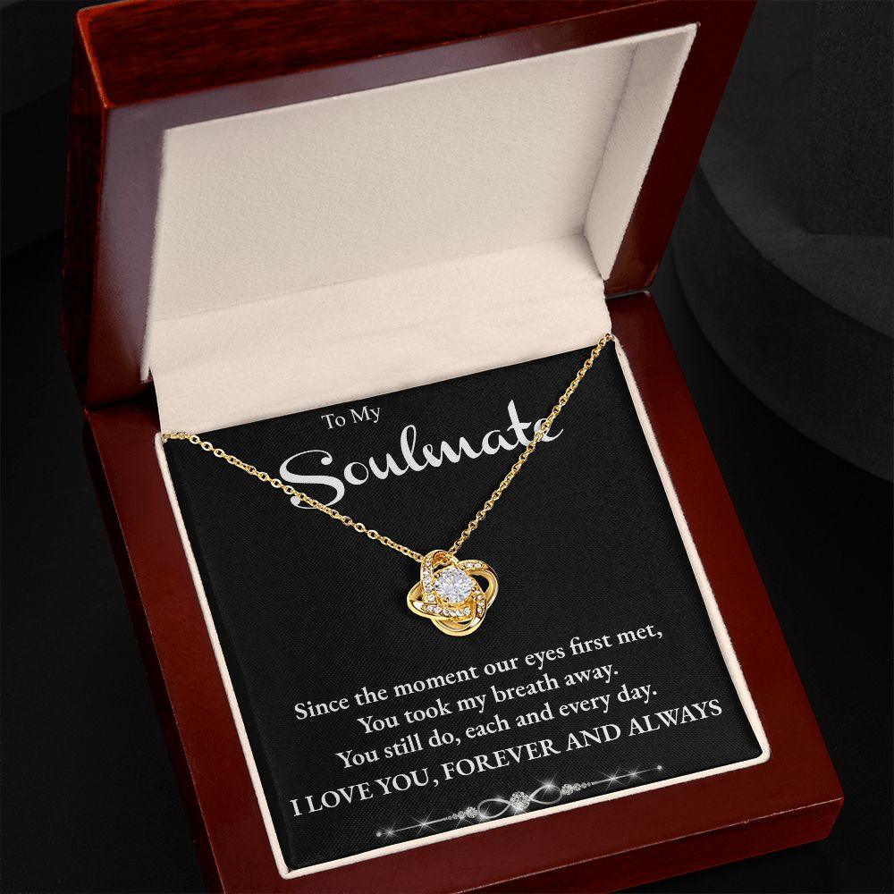 Soulmate Love Forever and Always Pendant Necklace - Mallard Moon Gift Shop