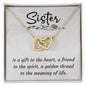 A Sister is a Gift Interlocking Hearts Necklace - Mallard Moon Gift Shop