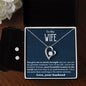 To My Beautiful Wife Forever Love Heart Pendant and Earring Set - Mallard Moon Gift Shop