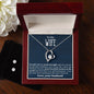 To My Beautiful Wife Forever Love Heart Pendant and Earring Set - Mallard Moon Gift Shop