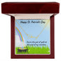 St. Patrick's Day Gift Personalized Script Name Necklace - Mallard Moon Gift Shop