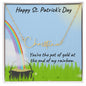 St. Patrick's Day Gift Personalized Script Name Necklace - Mallard Moon Gift Shop
