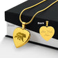 Mama Bear Engraved Heart Necklace - Mallard Moon Gift Shop