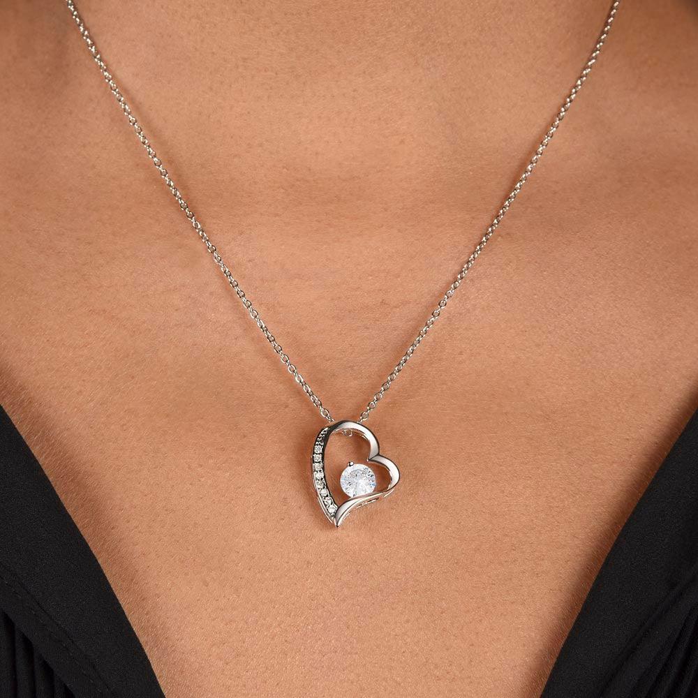 To My Wife - Woman of My Dreams - Forever Love Heart Pendant Necklace - Mallard Moon Gift Shop