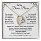 To My Bonus Mom - You Stepped into My Life - Forever Love Necklace - Mallard Moon Gift Shop