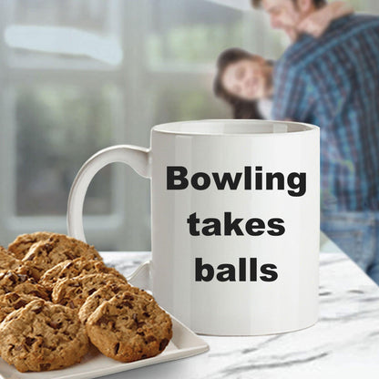 Bowling Funny Coffee Mug - Mallard Moon Gift Shop