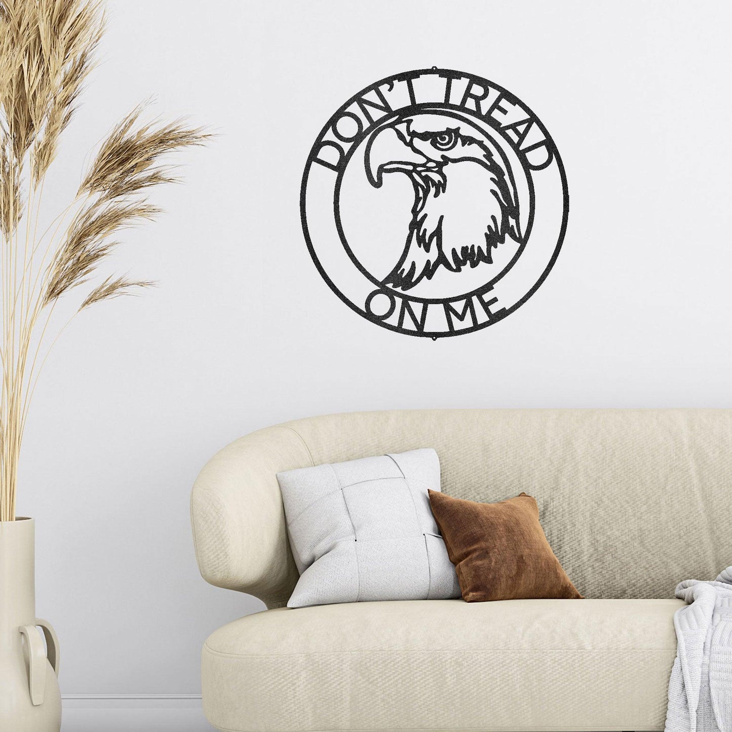 Bald Eagle Head Custom Name Metal Art Wall Sign - Mallard Moon Gift Shop