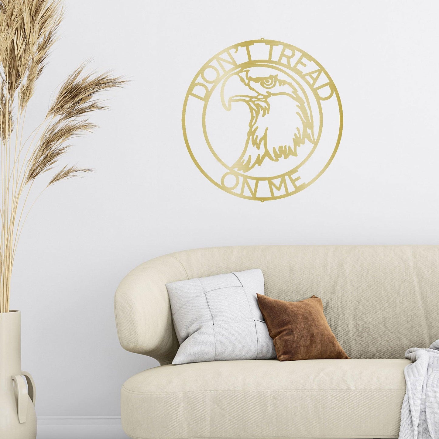 Bald Eagle Head Custom Name Metal Art Wall Sign - Mallard Moon Gift Shop