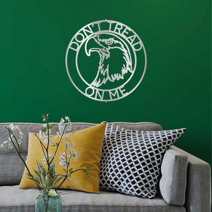 Bald Eagle Head Custom Name Metal Art Wall Sign - Mallard Moon Gift Shop