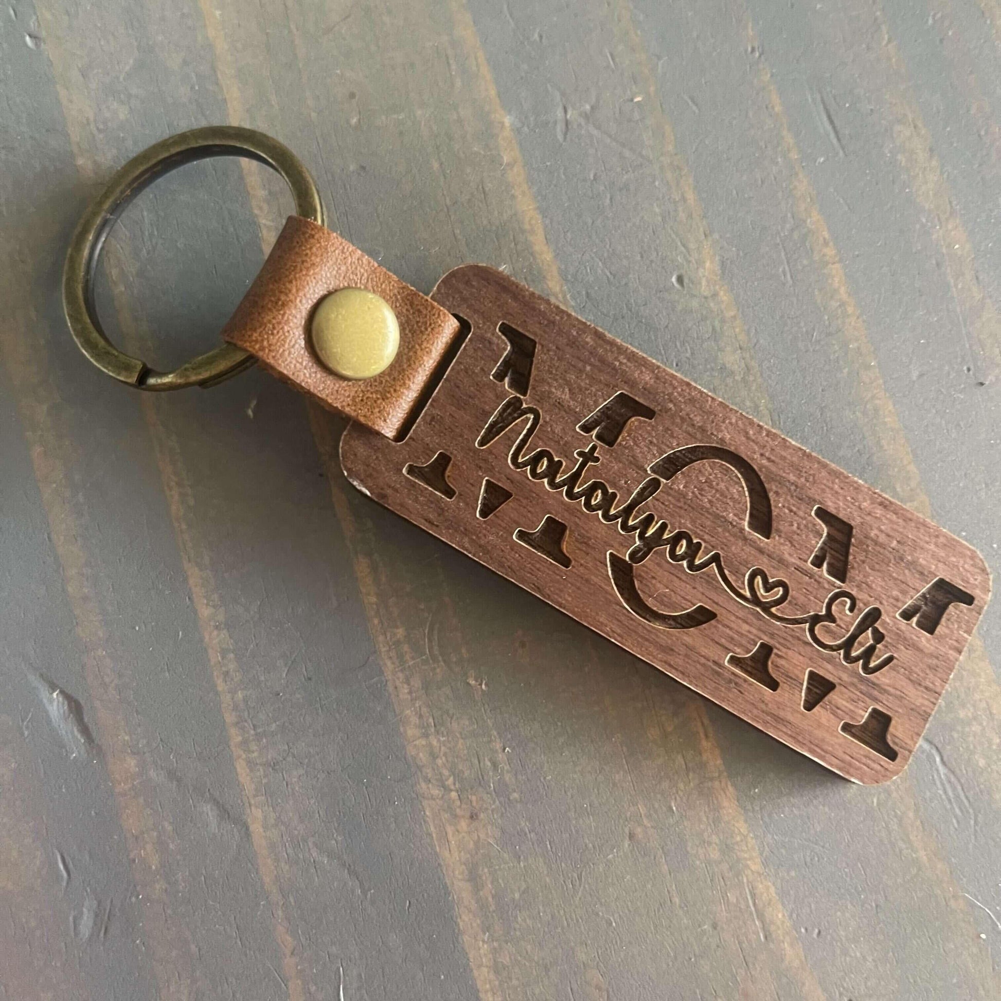 For Mom - Premium Walnut Keychain - Mallard Moon Gift Shop