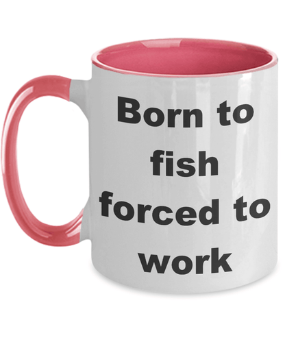 Funny Fishing Coffee two tone mug - Mallard Moon Gift Shop