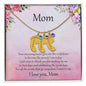 Gift for Mother Custom Baby Feet Birthstone Engraved Necklace - Mallard Moon Gift Shop