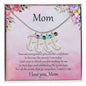 Gift for Mother Custom Baby Feet Birthstone Engraved Necklace - Mallard Moon Gift Shop
