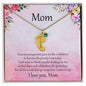 Gift for Mother Custom Baby Feet Birthstone Engraved Necklace - Mallard Moon Gift Shop