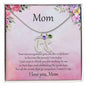 Gift for Mother Custom Baby Feet Birthstone Engraved Necklace - Mallard Moon Gift Shop