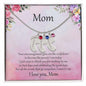 Gift for Mother Custom Baby Feet Birthstone Engraved Necklace - Mallard Moon Gift Shop