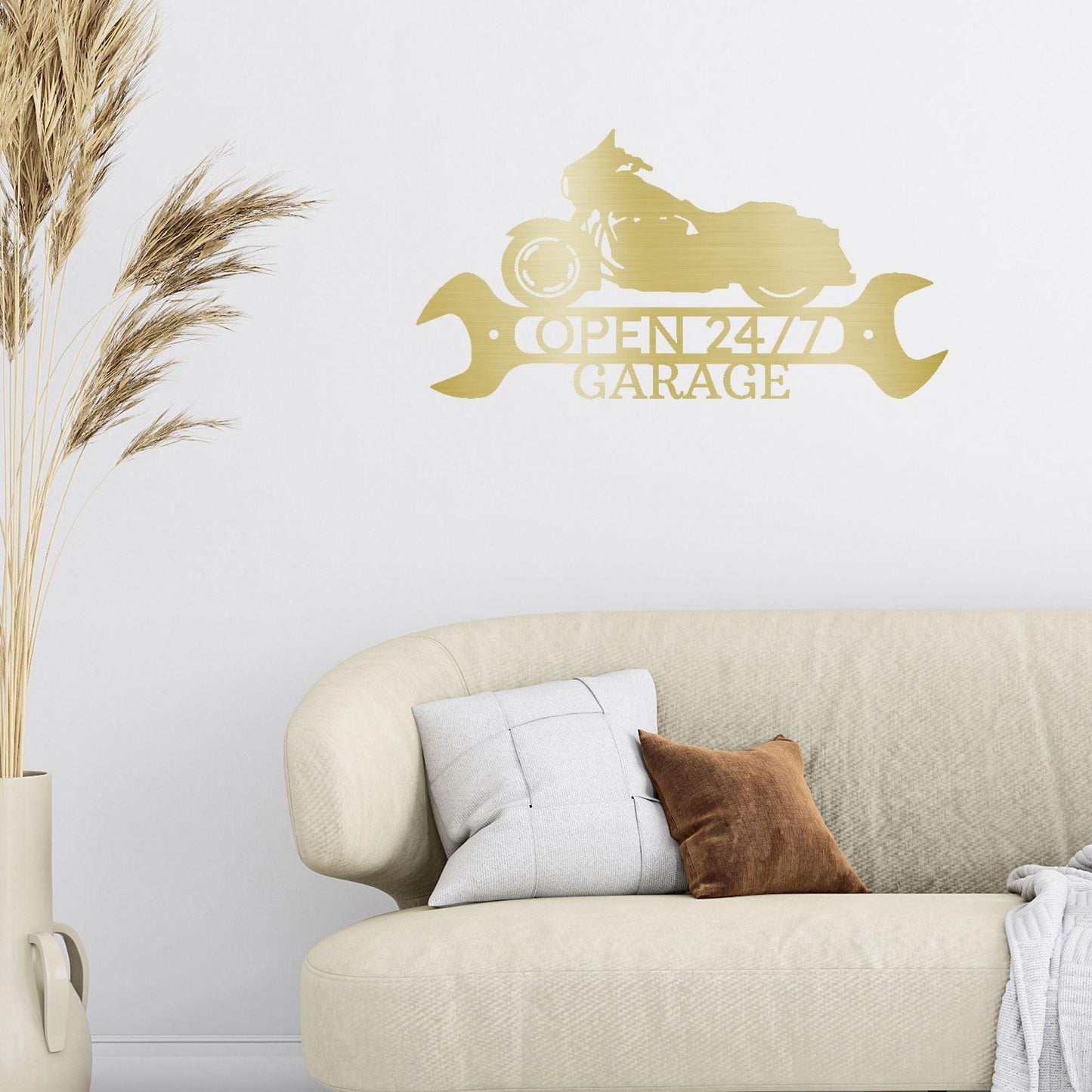 Street Glide Shop Monogram Personalized Motorcycle Indoor Outdoor Steel Wall Sign Art - Mallard Moon Gift Shop