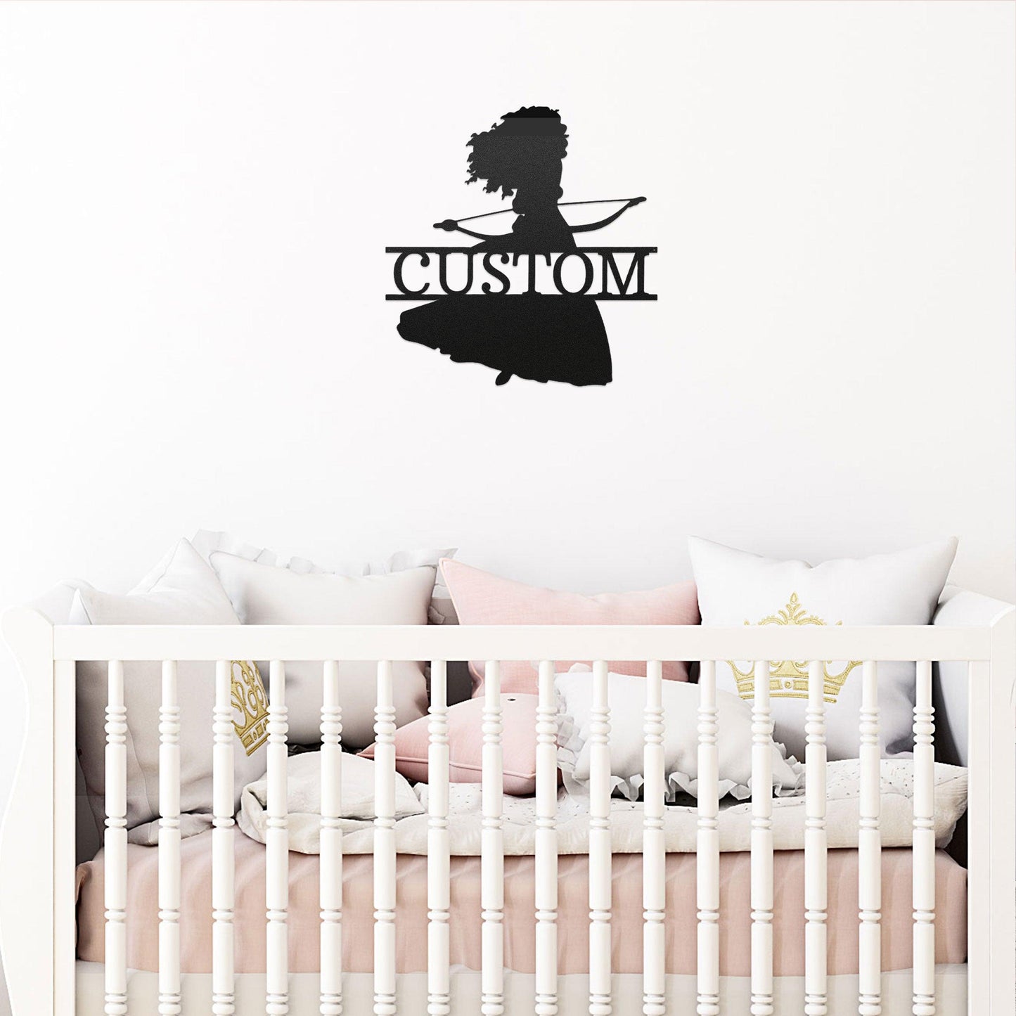 Princess Merida Personalized Name Metal Art Wall Sign - Mallard Moon Gift Shop