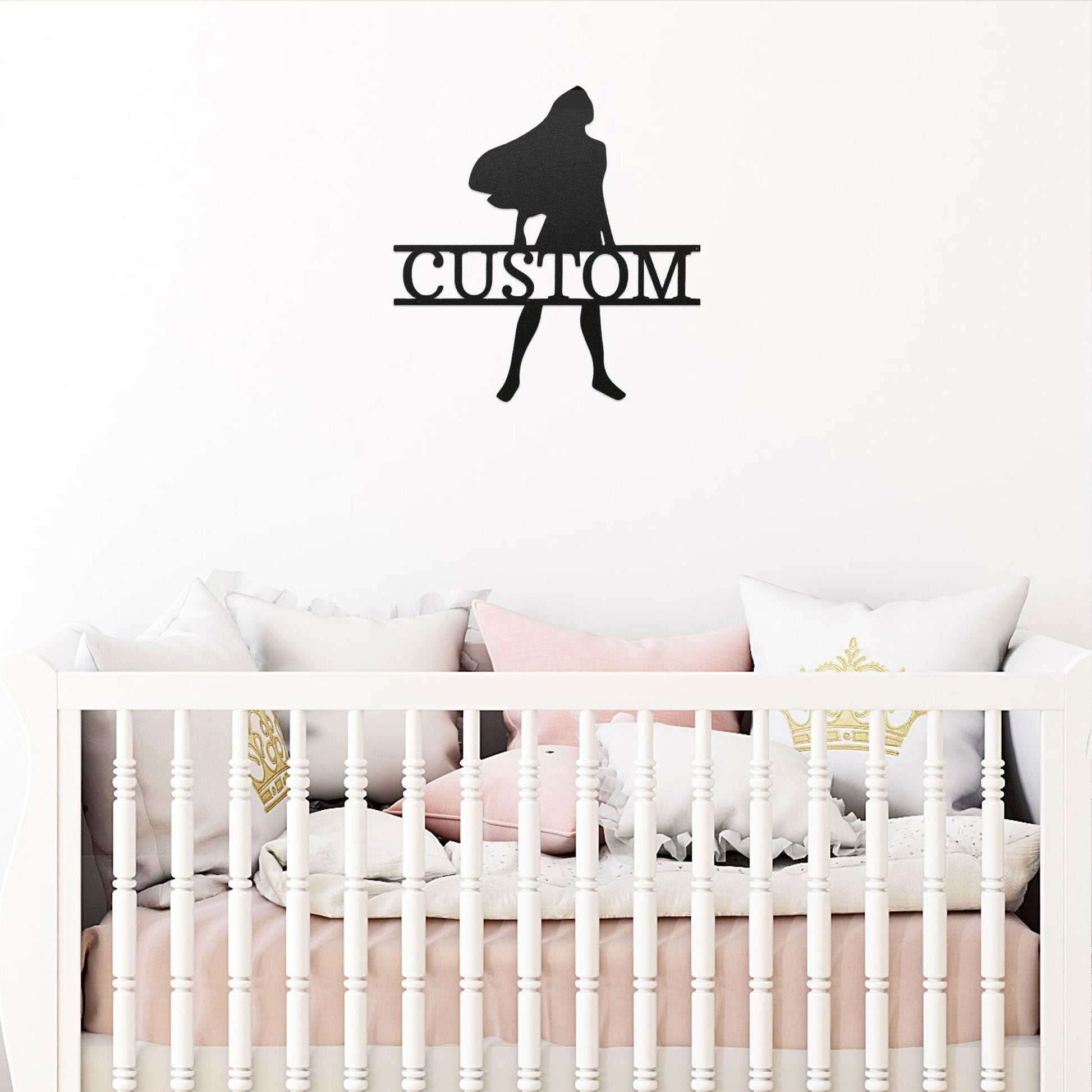 Princess Pocahontas Custom Name Metal Art Wall Sign - Mallard Moon Gift Shop