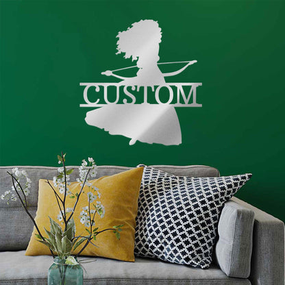 Princess Merida Personalized Name Metal Art Wall Sign - Mallard Moon Gift Shop