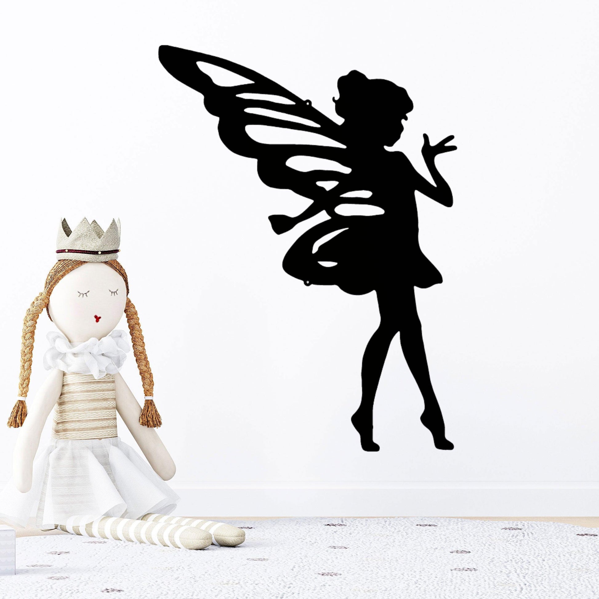 Fairy Pixie Metal Wall Sign - Mallard Moon Gift Shop