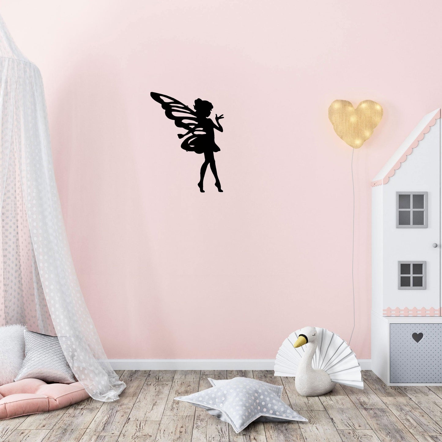 Fairy Pixie Metal Wall Sign - Mallard Moon Gift Shop