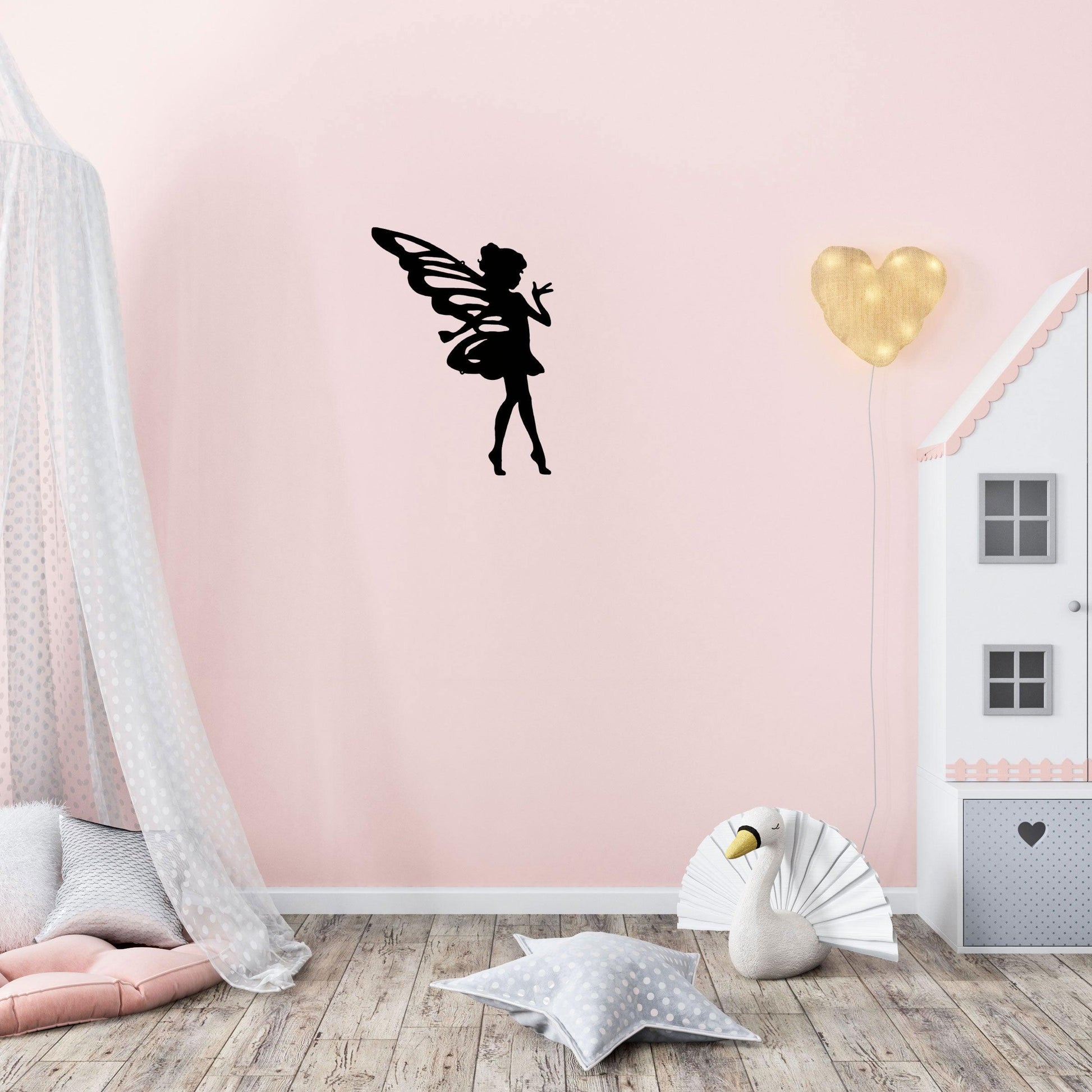 Fairy Pixie Metal Wall Sign - Mallard Moon Gift Shop