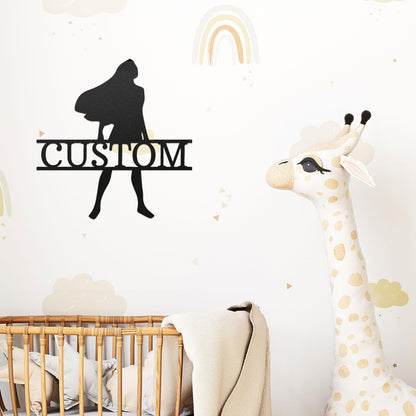 Princess Pocahontas Custom Name Metal Art Wall Sign - Mallard Moon Gift Shop